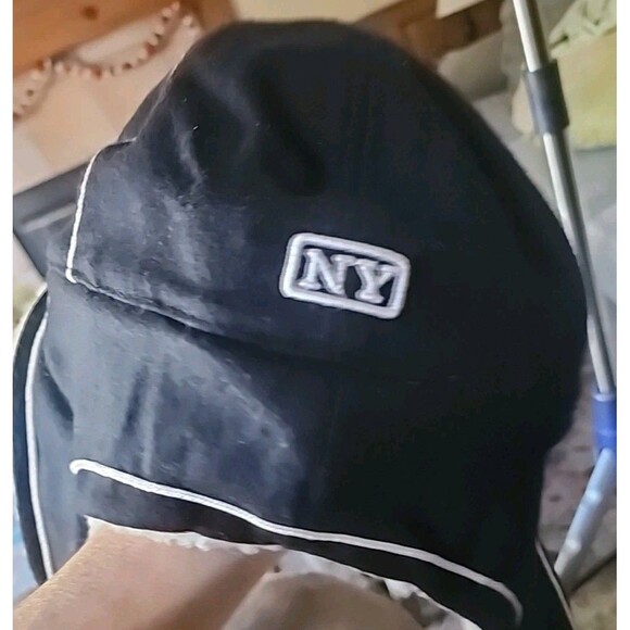 NEW KB Ethos New York Yankees HAT Wool Dog Ear Trapper Cap MLB L/XL Excellent - Picture 8 of 9